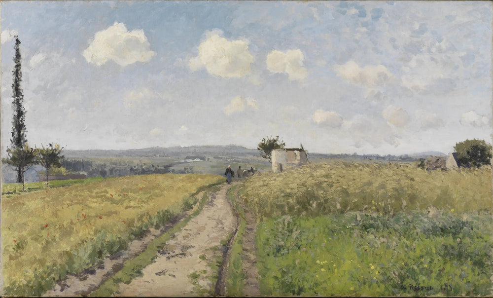 Reproduction du tableau « Une matinée du mois de juin - Camille Pissarro » par Alpha Reproduction en peinture à l’huile