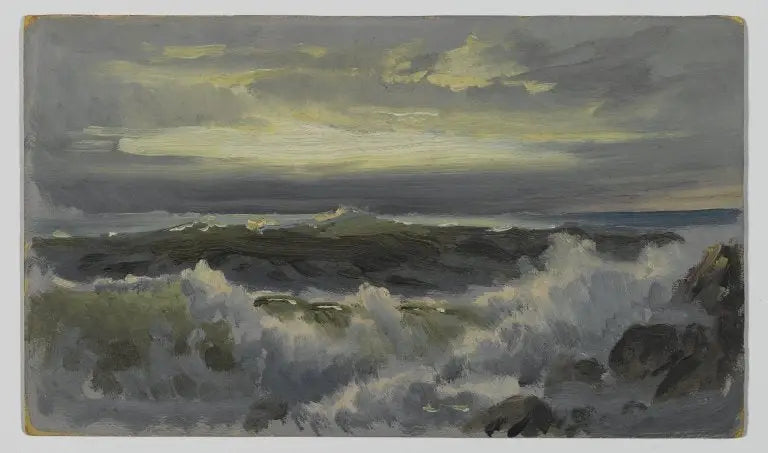 Wzburzone morze - William Trost Richards