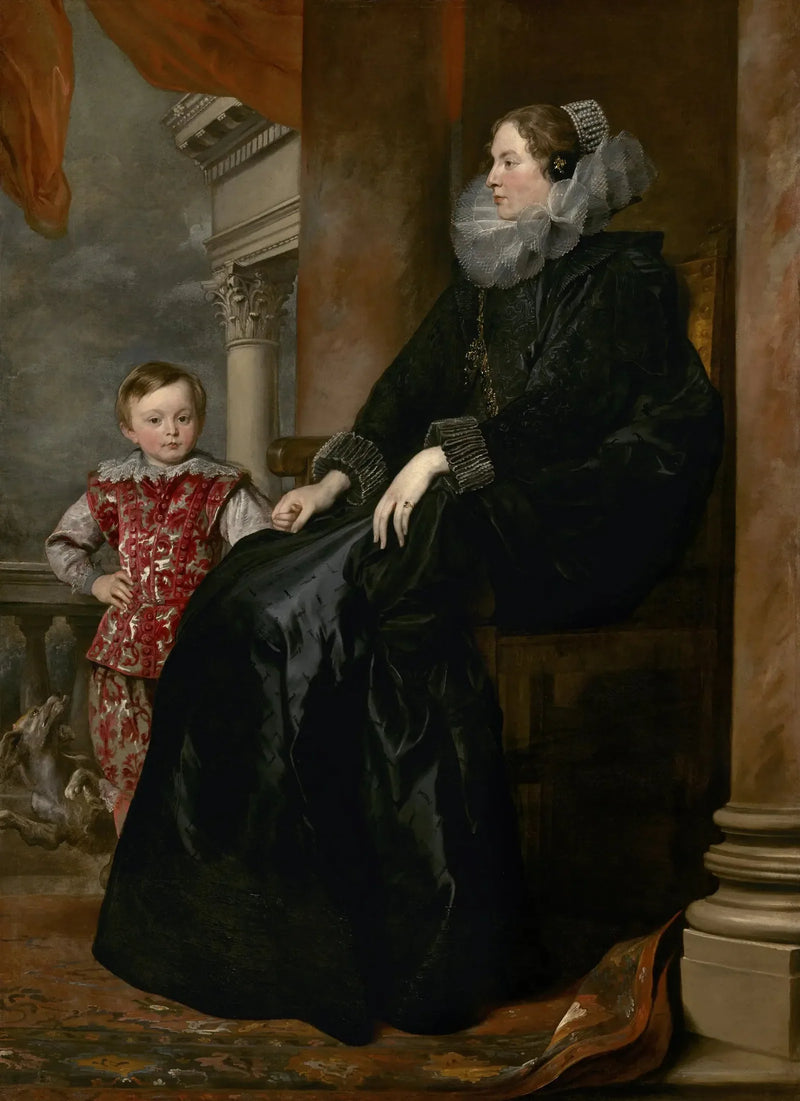 Szlachetna Genua i jej syn - Antoine van Dyck