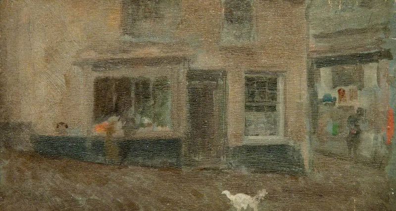 Szary akcent: Ulica wiejska, styczeń - James Abbott McNeill Whistler
