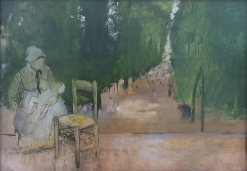 Niania w ogrodzie Luksemburskim - Edgar Degas