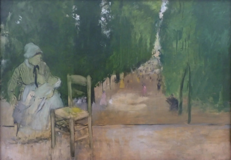 Niania w ogrodzie Luksemburskim - Edgar Degas