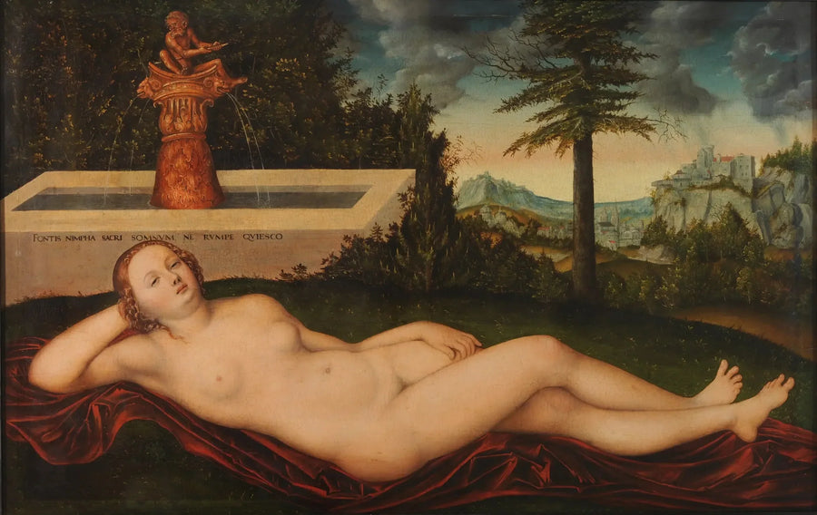 Nimfa przy fontannie - Lucas Cranach Starszy