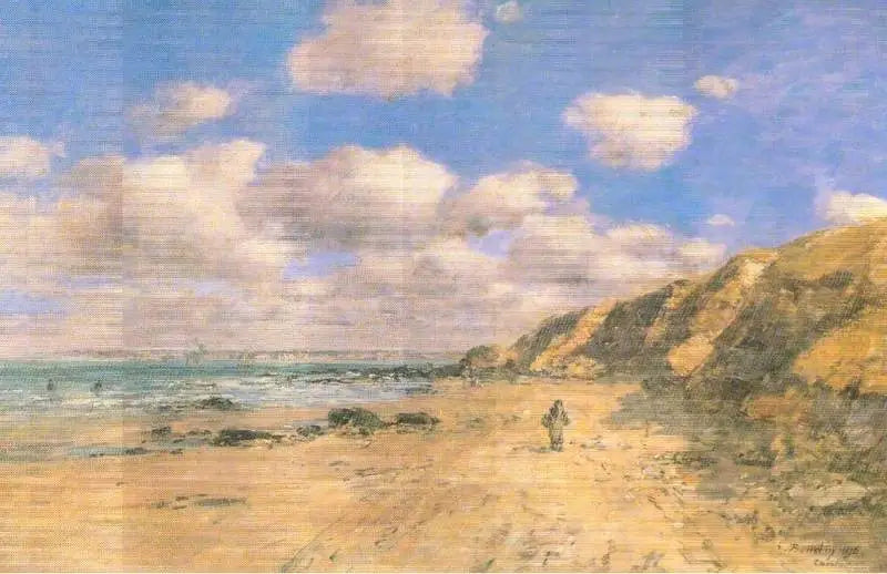 Plaża w pobliżu Trouville - Eugène Boudin