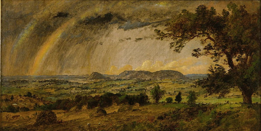 Przejściowy deszcz nad górami Adama i Ewy - Jasper Francis Cropsey
