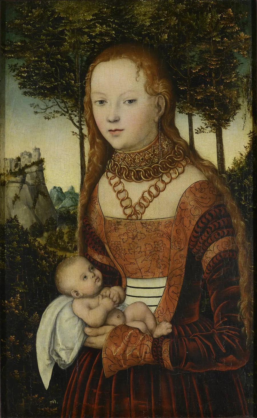 Księżniczka zgwałcona przez świętego Chryzostoma - Lucas Cranach Starszy