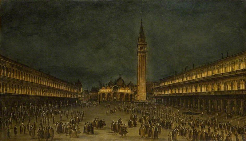 Nocna procesja na placu św. Marka - Francesco Guardi