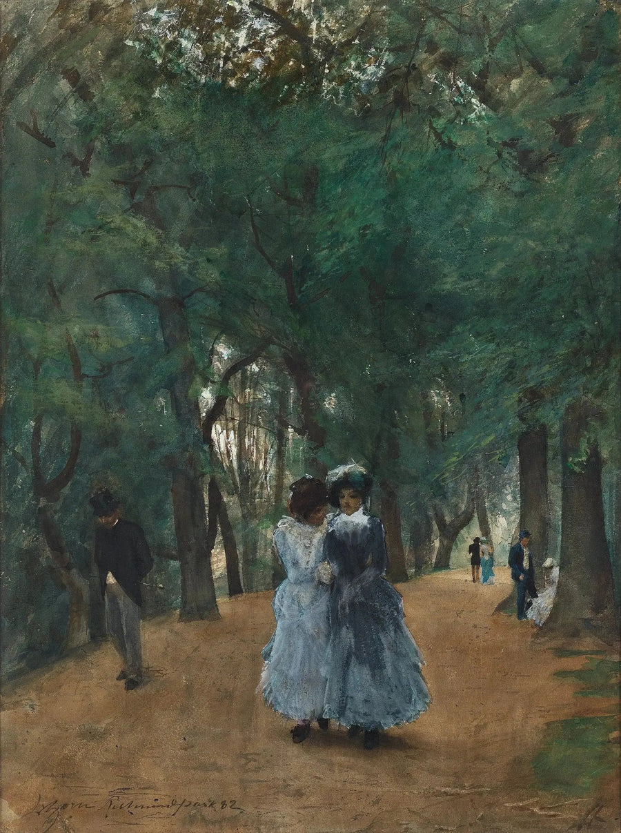 Spacer w parku - Anders Zorn