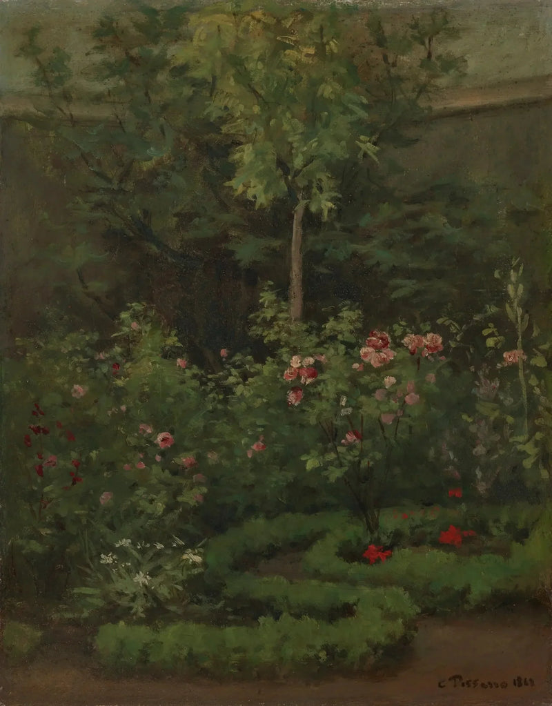 Różana alejka - Camille Pissarro