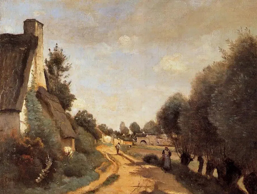 Droga w pobliżu Arras - Jean-Baptiste Camille Corot