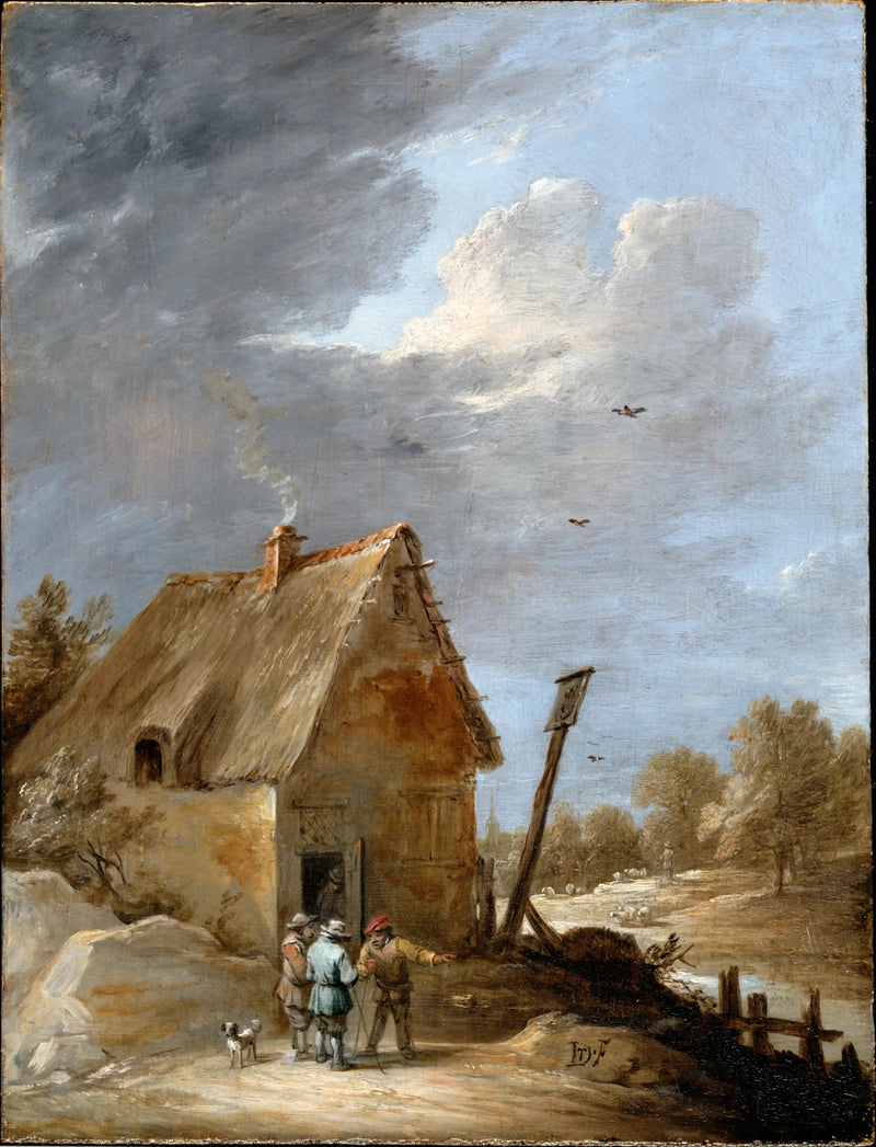 Droga w pobliżu chaty - David Teniers Młodszy