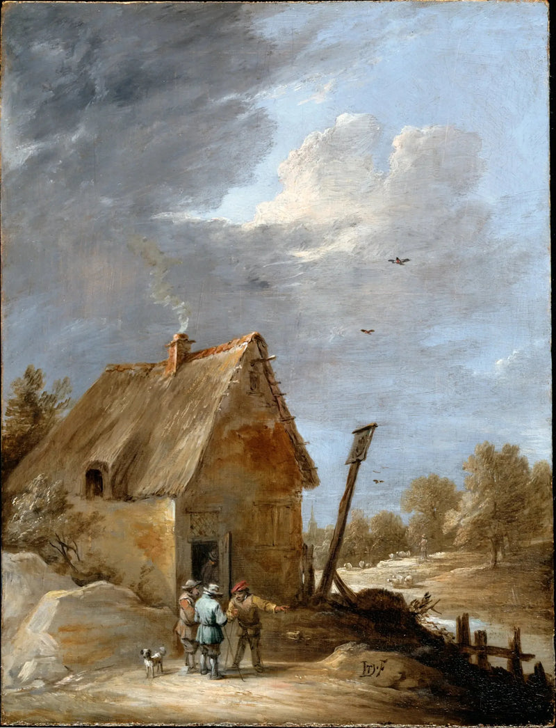 Droga w pobliżu chaty - David Teniers Młodszy