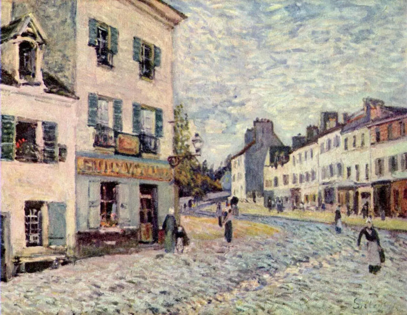 Ulica w Marly - Alfred Sisley