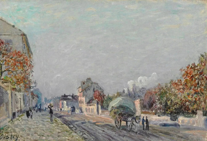 Ulica w Marly - Alfred Sisley