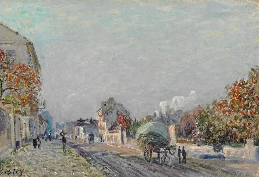 Ulica w Marly - Alfred Sisley