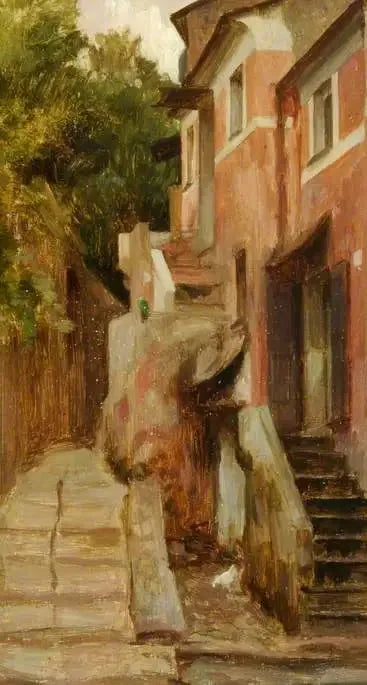 Ulica w Lerici, Włochy - Frederic Leighton