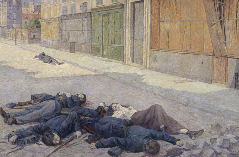 Ulica w Paryżu w maju 1871 roku - Maximilien Luce
