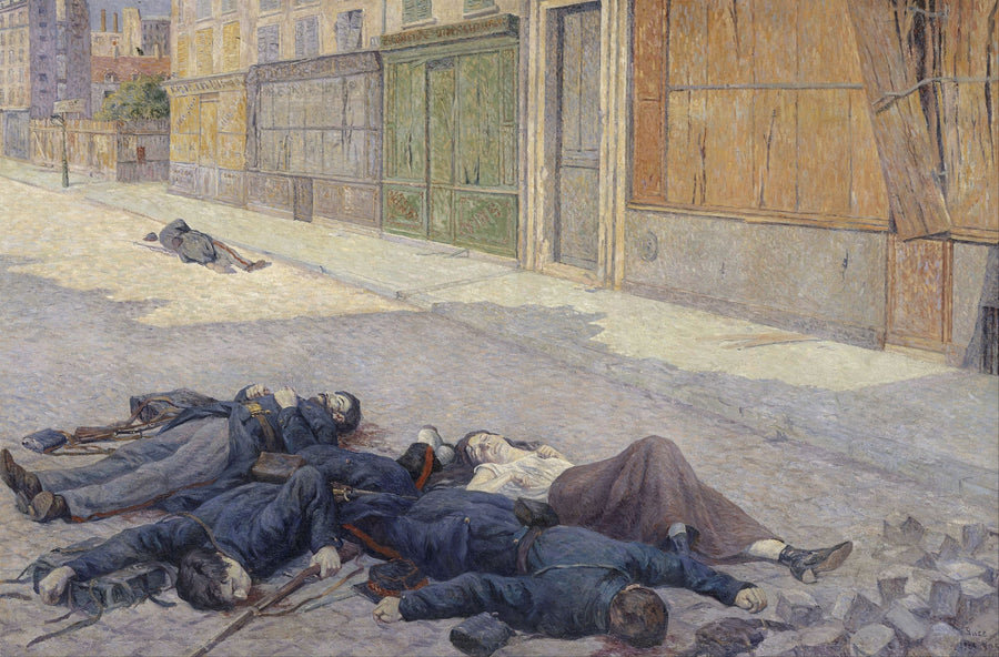 Ulica w Paryżu w maju 1871 roku - Maximilien Luce
