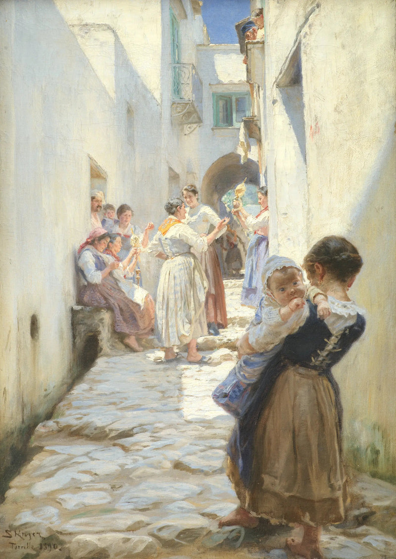Ulica w Torello, Włochy - Peder Severin Krøyer