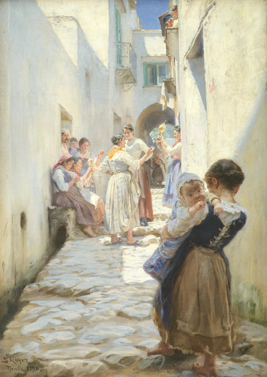 Ulica w Torello, Włochy - Peder Severin Krøyer