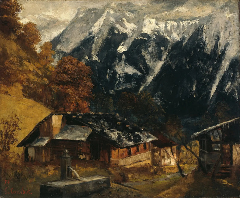 Scena alpejska - Gustave Courbet