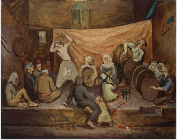 Une scène de cabaret à Damas - Jean Marchand
