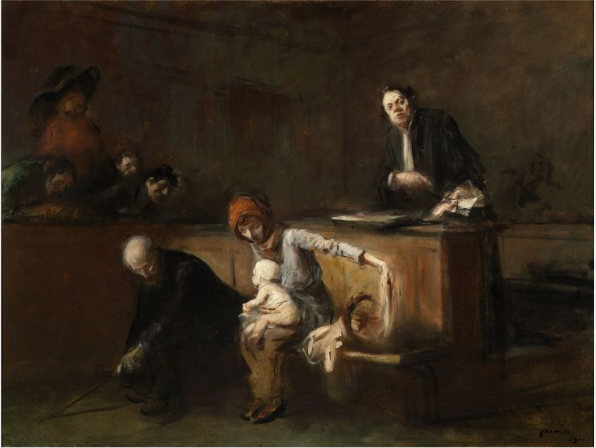 Scena sądowa - Jean-Louis Forain