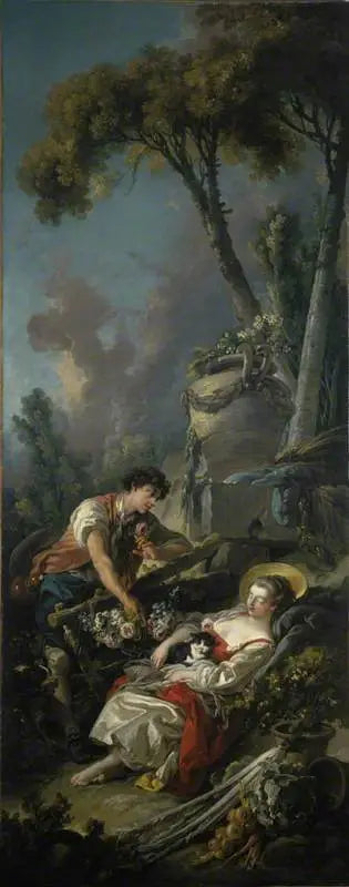Scena pasterska („Zasypiająca ogrodniczka”) - François Boucher