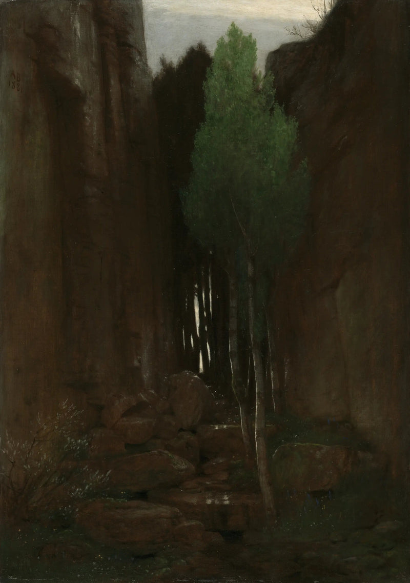 Źródło w wąskiej przełęczy - Arnold Böcklin