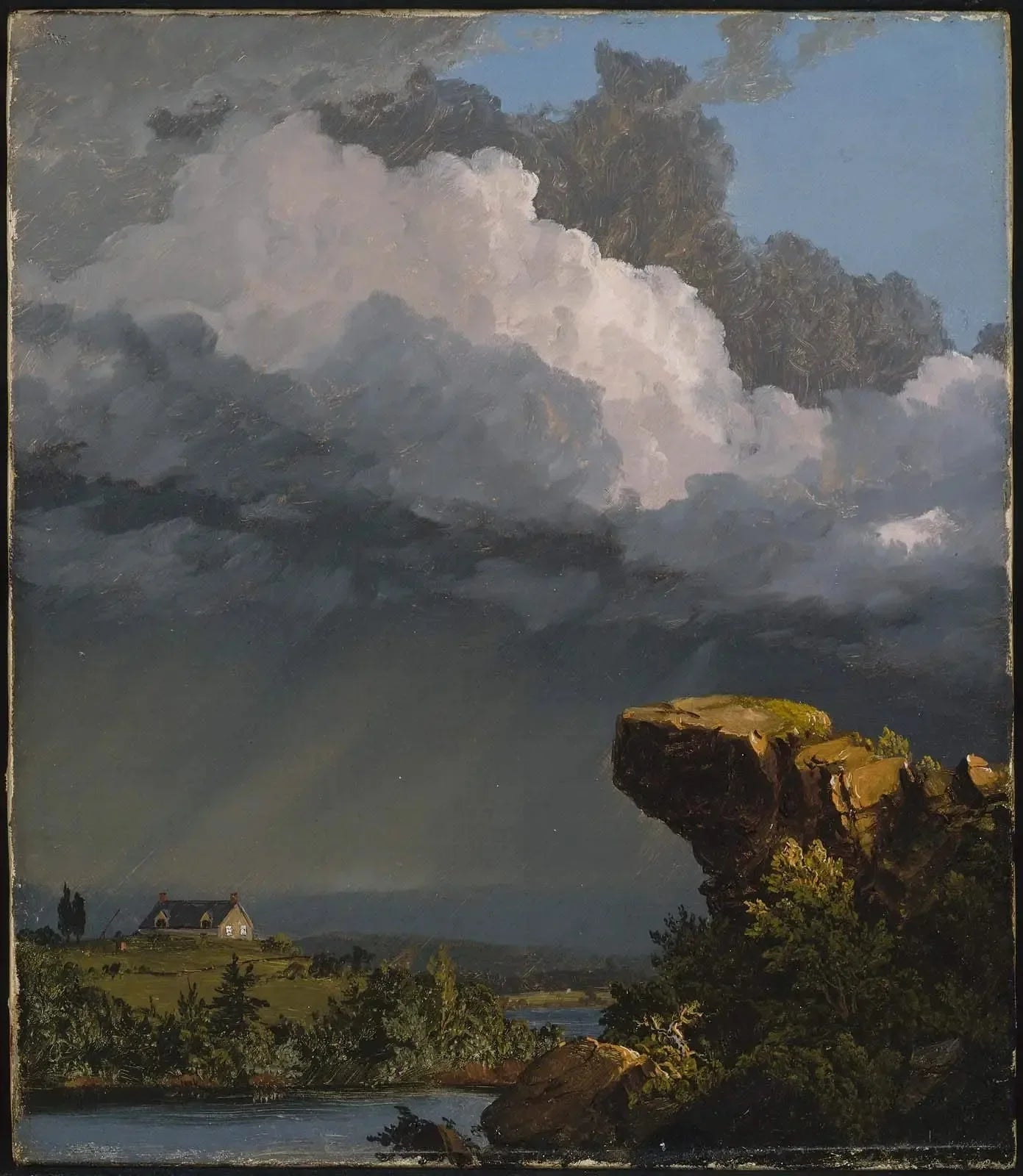 Une tempête passagère - Frederic Edwin Church image 1 copie peinte à la main à l’huile