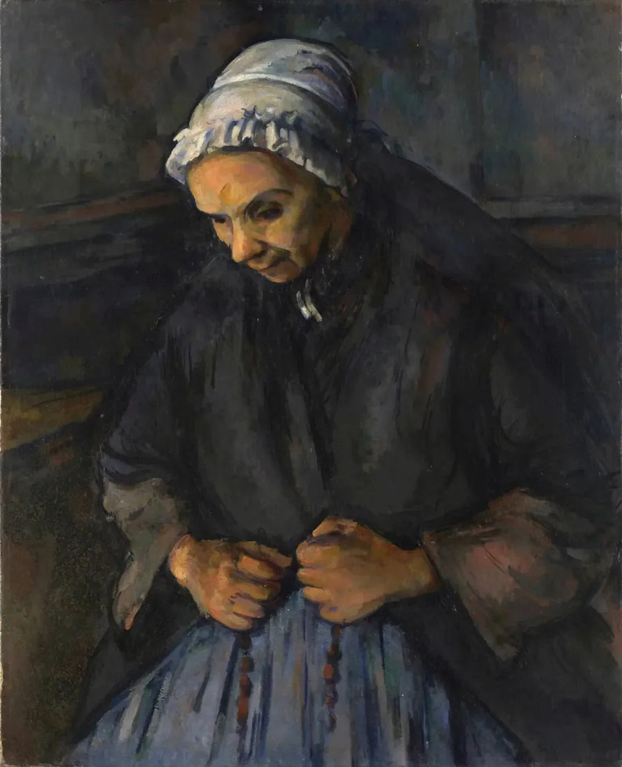 Stara kobieta z różańcem - Paul Cézanne