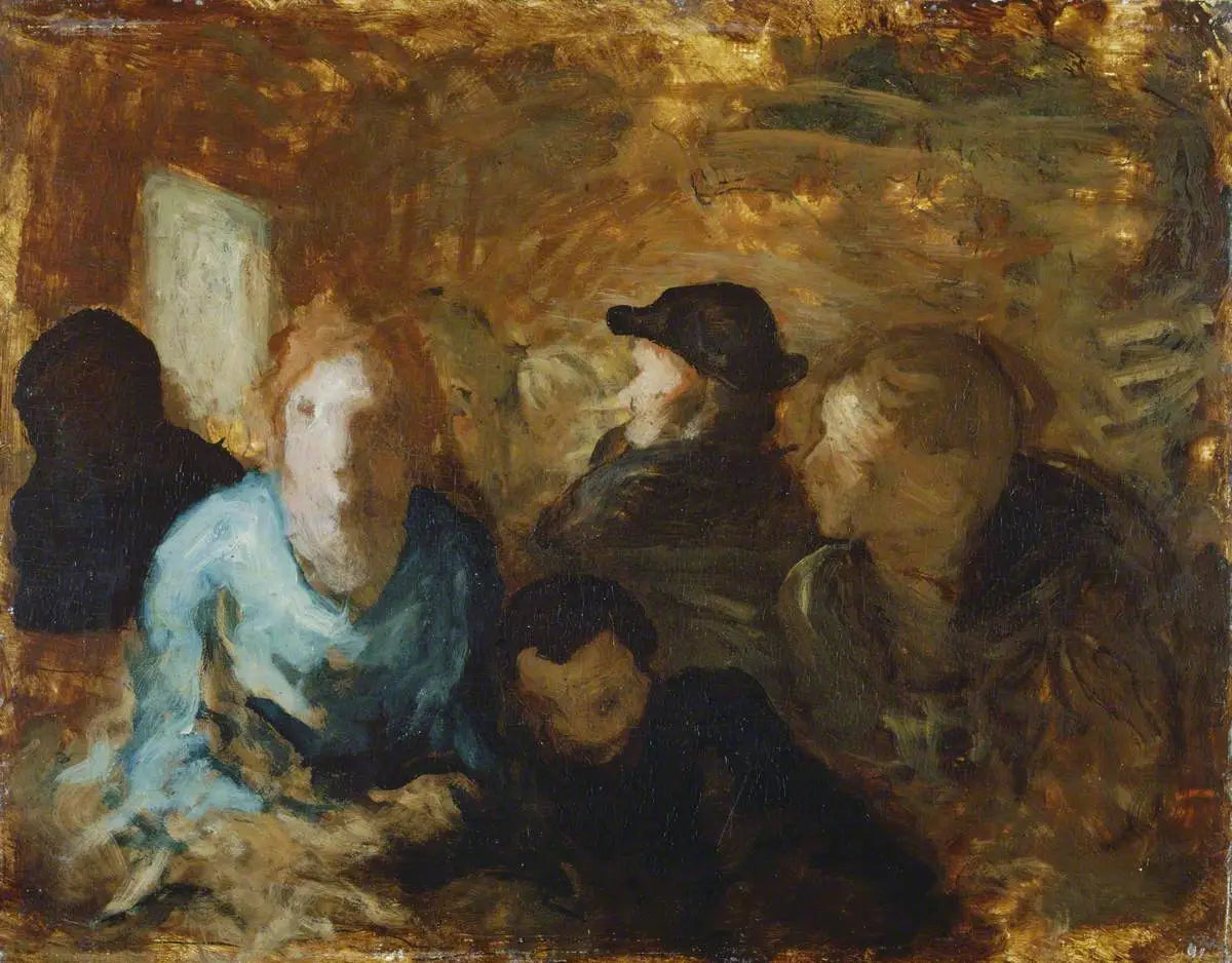 Une voiture de troisième classe - Honoré Daumier - Alpha Reproduction