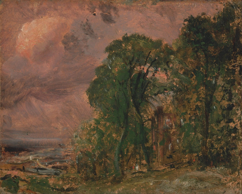 Widok na Hampstead podczas burzowej pogody - John Constable