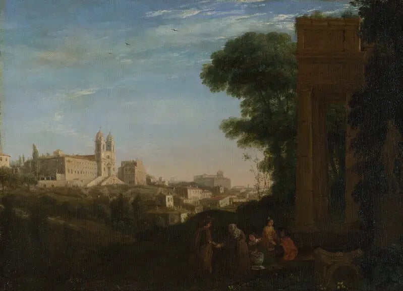 Widok na Rzym - Claude Lorrain