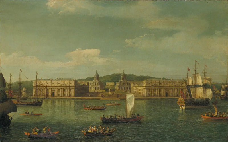 Widok na Greenwich z rzeki - Canaletto