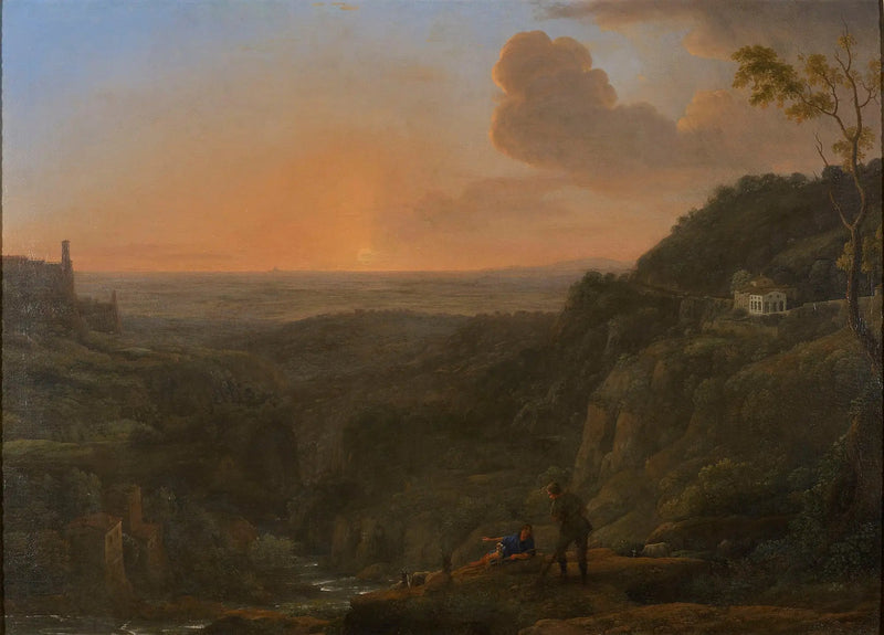 Widok na wieś z Tivoli - Claude Lorrain