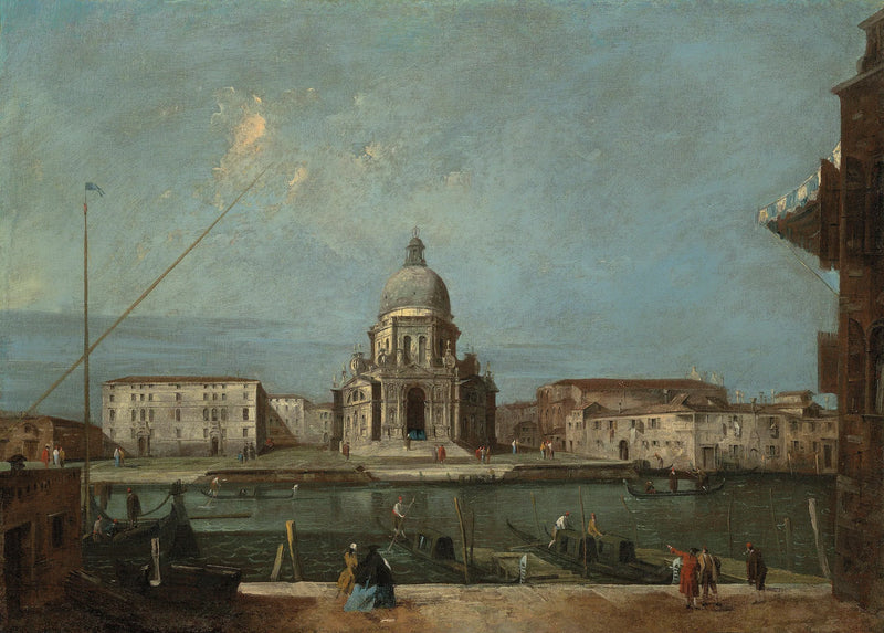 Widok na Wielki Kanał w Wenecji z kościołem Santa Maria della Salute - Francesco Guardi
