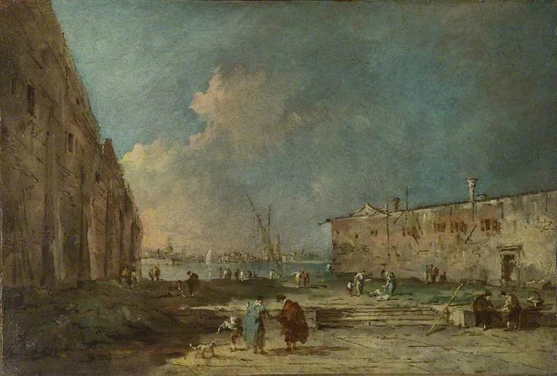 Widok w pobliżu Wenecji (?) - Francesco Guardi