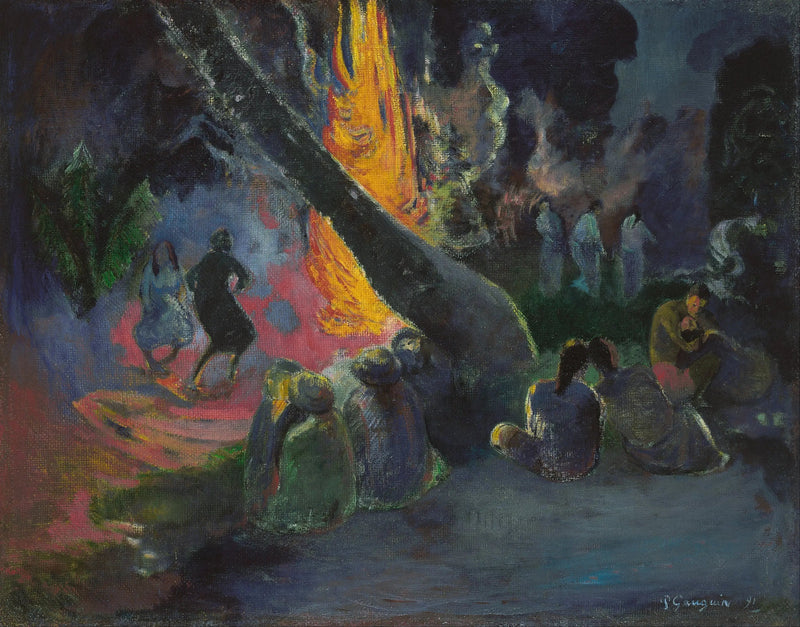 Upa upa, Taniec ognia - Paul Gauguin