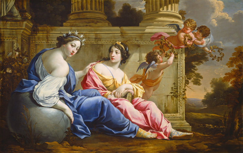 Urania i Calliope - Simon Vouet