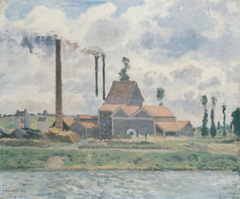 Fabryka w Saint-Ouen-l'Aumône - Camille Pissarro