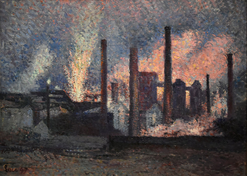 Zakłady w pobliżu Charleroi - Maximilien Luce
