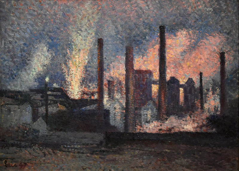 Zakłady w pobliżu Charleroi - Maximilien Luce