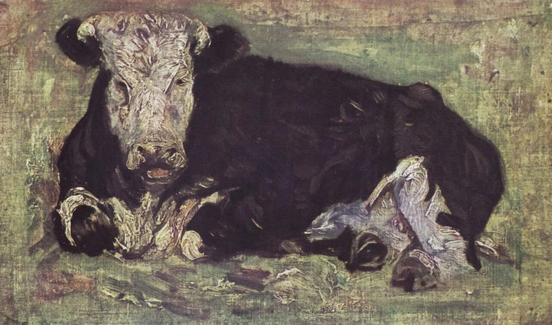 Krowa leżąca - Vincent van Gogh