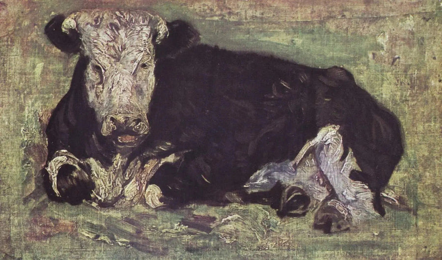 Krowa leżąca - Vincent van Gogh