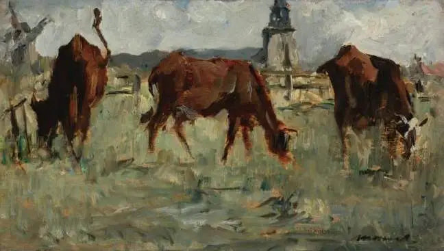Krowy na pastwisku - Édouard Manet