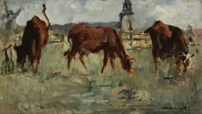 Krowy na pastwisku - Édouard Manet