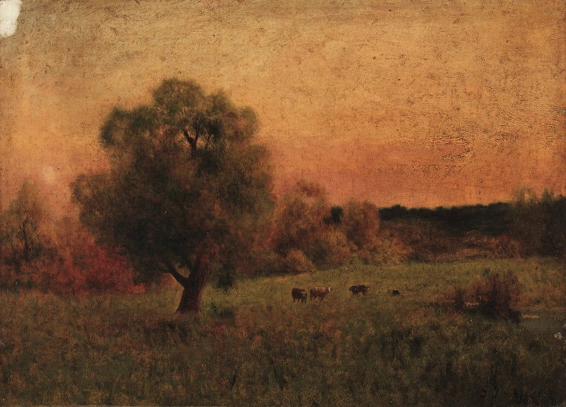 Krowy na polu - George Inness