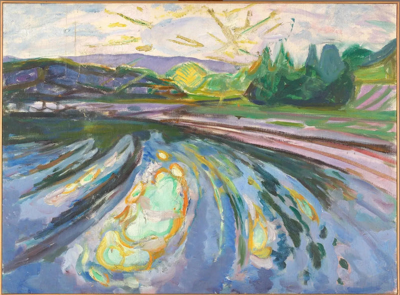 Fale u wybrzeża - Edvard Munch