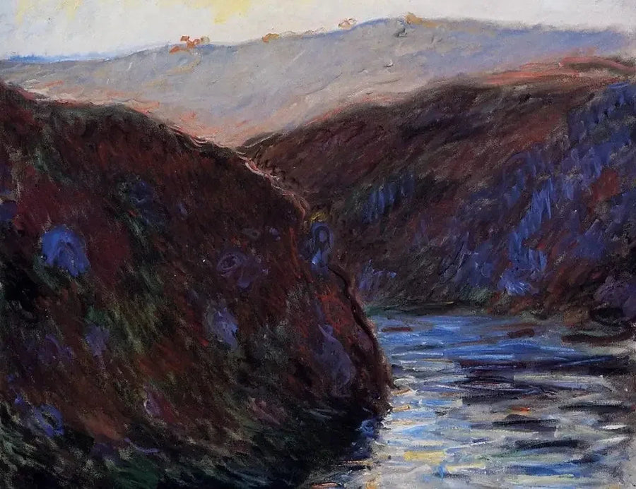 Dolina Creuse, efekt wieczoru - Claude Monet